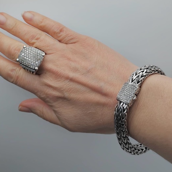 John Hardy  Classic Chain Bracelet With Diamonds - Picture 4 of 7